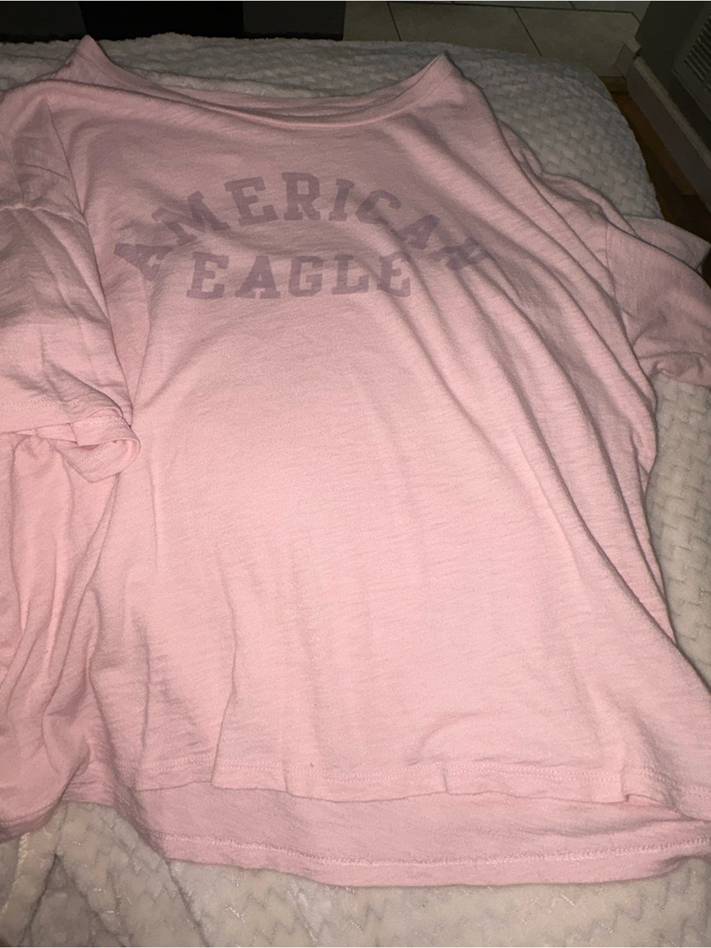 American Eagle Outfitters Light Pink Graphic Sweatshirt